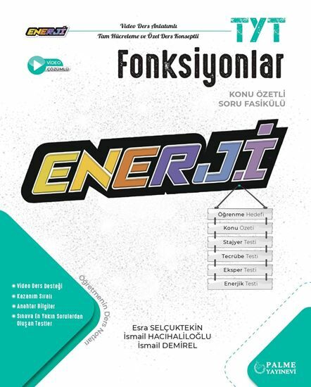 Palme YKS TYT Fonksiyonlar Enerji Konu Özetli Soru Fasikülü Palme Yayınları