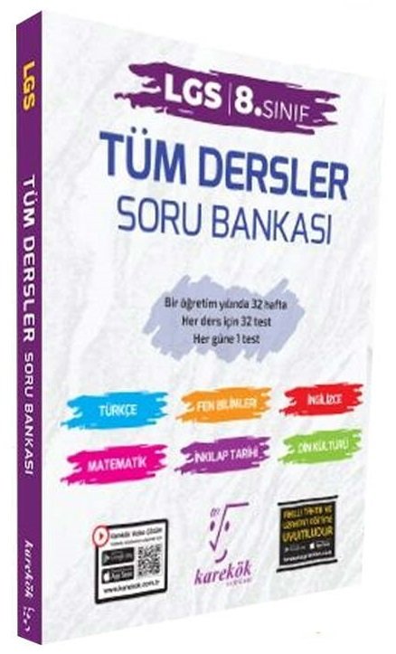 Karekök 8. Sınıf LGS Tüm Dersler Soru Bankası Karekök Yayınları