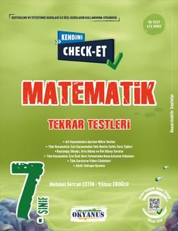 Okyanus 7. Sınıf Matematik Kendini Check-Et Tekrar Testleri Okyanus Yayınları