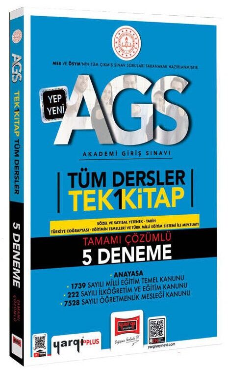 Yargı 2025 MEB-AGS Tüm Dersler Tek Kitap 5 Deneme Çözümlü Yargı Yayınları