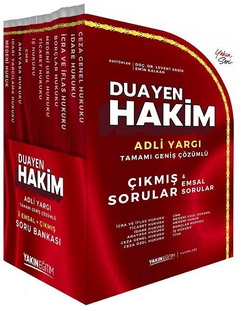 Yakın Eğitim Adli Yargı Hakimlik Duayen Çıkmış Sorular ve Emsal Soru Bankası Seti Çözümlü Yakın Eğitim Yayınları