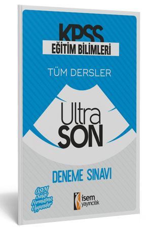 İsem 2019 KPSS Eğitim Bilimleri UltraSon Deneme Sınavı İsem Yayınları