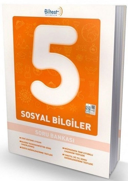 SÜPER FİYAT - Bilfen Biltest 5. Sınıf Sosyal Bilgiler Soru Bankası Bilfen Biltest Yayınları