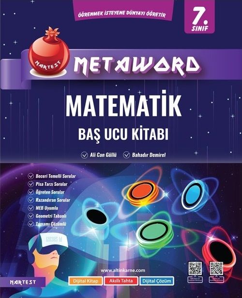 Nartest 7. Sınıf Matematik Metaword Baş Ucu Kitabı Nartest Yayınları