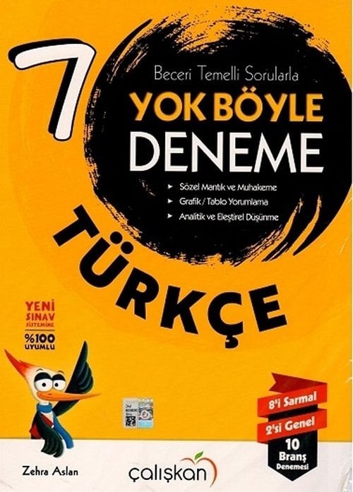 Çalışkan 7. Sınıf Türkçe Yok Böyle 10 Deneme Çalışkan Yayınları