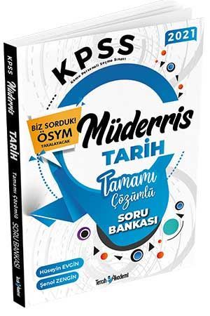 Tercih Akademi 2021 KPSS Tarih Müderris Soru Bankası Çözümlü - Hüseyin Evgin, Şenol Zengin Tercih Akademi Yayınları