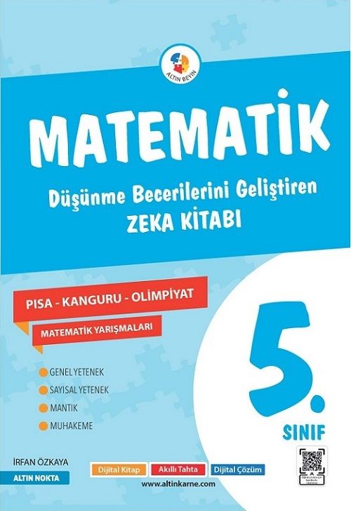 Nartest 5. Sınıf Matematik Altın Beyin Zeka Kitabı Soru Bankası Nartest Yayınları