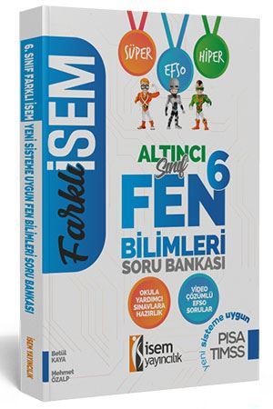 İsem 6. Sınıf Farklı İsem Fen Bilimleri Soru Bankası İsem Yayıncılık