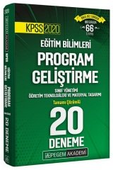 SÜPER FİYAT - Pegem 2020 KPSS Eğitim Bilimleri Program Geliştirme 20 Deneme Çözümlü Pegem Akademi Yayınları