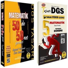 SÜPER FİYAT - Tasarı DGS Matematik Sayısal 50 de 50 Net Garanti Soru + 5 Deneme 2 li Set Tasarı Yayınları