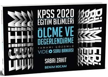 Benim Hocam 2020 KPSS Eğitim Bilimleri Ölçme ve Değerlendirme VİDEO Soru Bankası - Sabri Zahit Benim Hocam Yayınları