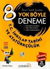 Çalışkan 8. Sınıf TC İnkılap Tarihi ve Atatürkçülük Yok Böyle 20 Deneme Çalışkan Yayınları