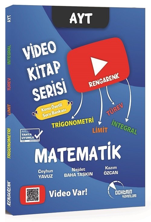 Doktrin YKS AYT Matematik Trigonometri Limit Türev İntegral Konu Özetli Soru Bankası Video Kitap Doktrin Yayınları