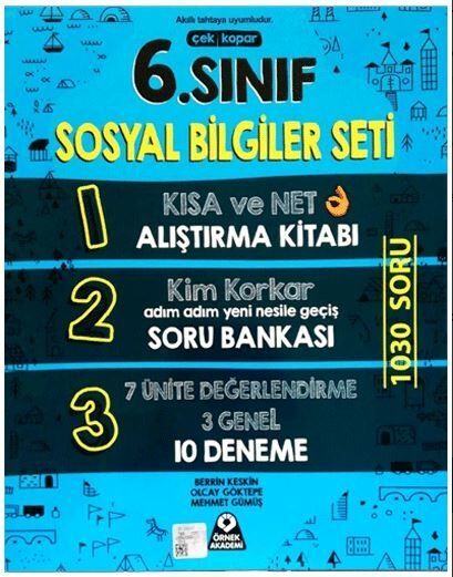 Örnek Akademi 6. Sınıf Sosyal Bilgiler Seti Örnek Akademi Yayınları