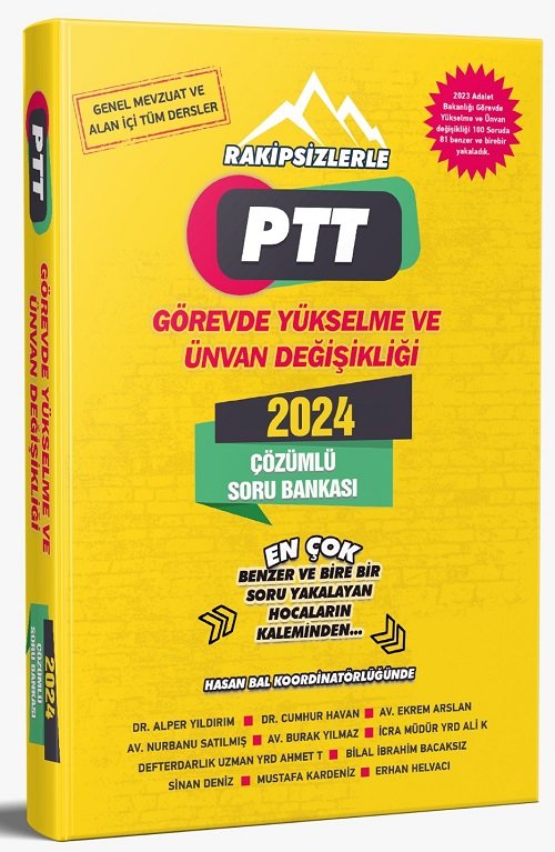 Rakipsiz UZEM 2024 GYS ÜDS PTT Soru Bankası Çözümlü Görevde Yükselme ve Ünvan Değişikliği Sınavı Rakipsiz UZEM