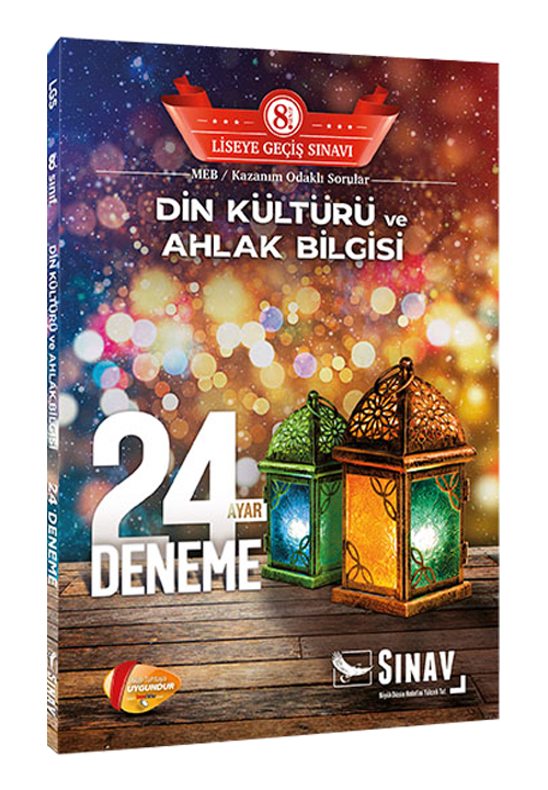 Sınav 8. Sınıf LGS Din Kültürü ve Ahlak Bilgisi 24 Deneme Sınavı Sınav Yayınları