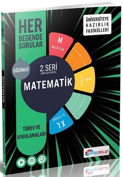 Köşebilgi YKS TYT AYT Matematik Türev ve Uygulamaları Her Bedende Sorular 2. Seri Video Çözümlü Köşebilgi Yayınları