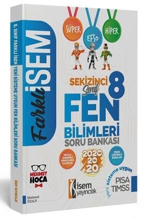 İsem 8. Sınıf Farklı İsem Fen Bilimleri Soru Bankası İsem Yayıncılık