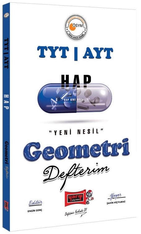 SÜPER FİYAT - Yargı YKS TYT AYT Geometri Hap Defterim Yargı Yayınları