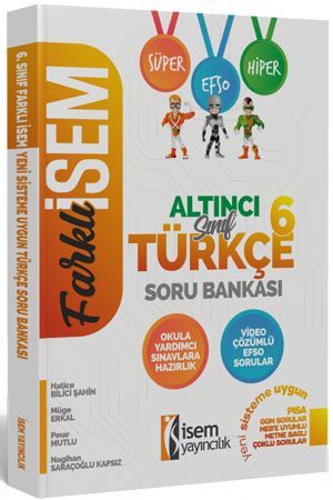 İsem 6. Sınıf Farklı İsem Türkçe Soru Bankası İsem Yayıncılık