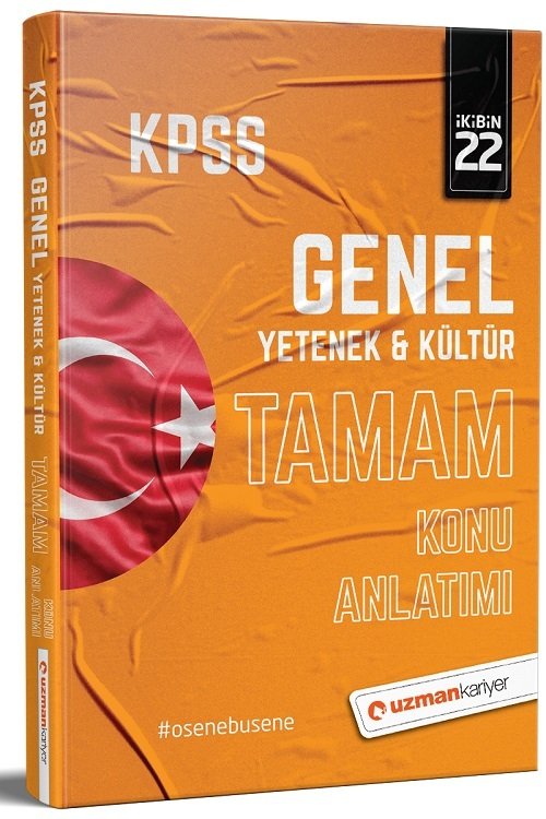 SÜPER FİYAT - Uzman Kariyer 2022 KPSS Genel Yetenek Genel Kültür TAMAM Konu Anlatımı Tek Kitap Uzman Kariyer Yayınları