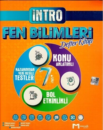 Mozaik 7. Sınıf Fen Bilimleri İntro Konu Anlatımlı Defter Kitap Mozaik Yayınları