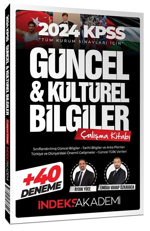 SÜPER FİYAT - İndeks Akademi 2024 KPSS Güncel ve Kültürel Bilgiler Çalışma Kitabı (40 Deneme İlaveli) - Aydın Yüce, Emrah Vahap Özkaraca İndeks Akademi Yayıncılık