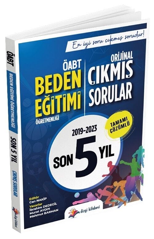 Dizgi Kitap 2024 ÖABT Beden Eğitimi Öğretmenliği Çıkmış Sorular Son 5 Yıl Çözümlü - İbrahim Dedegil Dizgi Kitap Yayınları