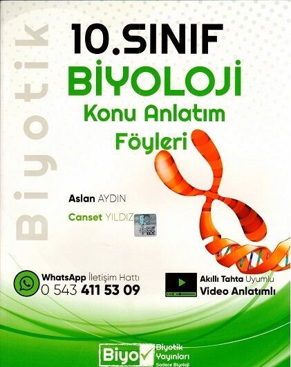 Biyotik 10. Sınıf Biyoloji Konu Anlatım Föyleri Biyotik Yayınları