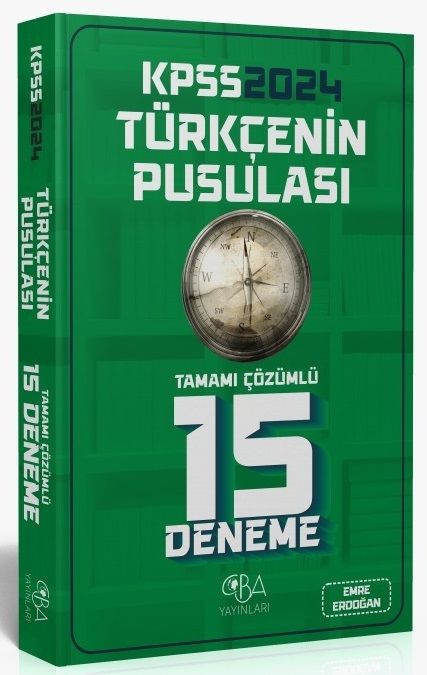 SÜPER FİYAT - CBA Yayınları 2024 KPSS Türkçenin Pusulası 15 Deneme Çözümlü CBA Yayınları