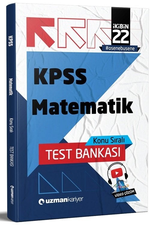 SÜPER FİYAT - Uzman Kariyer 2022 KPSS Matematik Test Bankası Yaprak Test Uzman Kariyer Yayınları