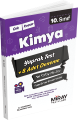 Miray 10. Sınıf Kimya Çek Kopar Yaprak Test + 8 Deneme Miray Yayınları