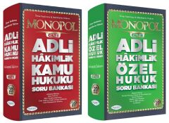 Monopol Adli Hakimlik Kamu + Özel Hukuk Soru 2 li Set Monopol Yayınları