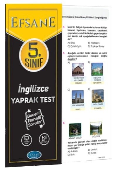 Efsane 5. Sınıf İngilizce Yaprak Test Efsane Yayınları