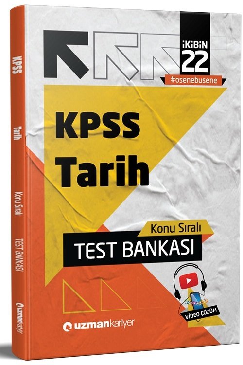 SÜPER FİYAT - Uzman Kariyer 2022 KPSS Tarih Test Bankası Yaprak Test Uzman Kariyer Yayınları