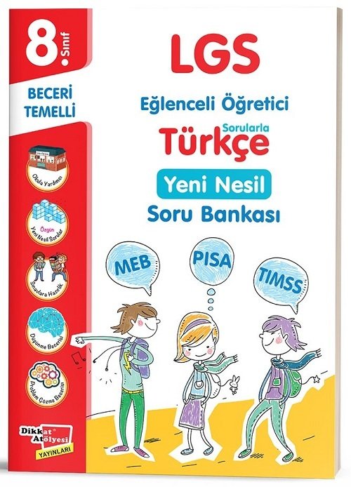 Dikkat Atölyesi 8. Sınıf LGS Türkçe Beceri Temelli Soru Bankası Dikkat Atölyesi Yayınları