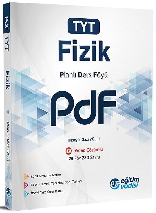 Eğitim Vadisi YKS TYT Fizik PDF Planlı Ders Föyü Video Çözümlü Eğitim Vadisi Yayınları