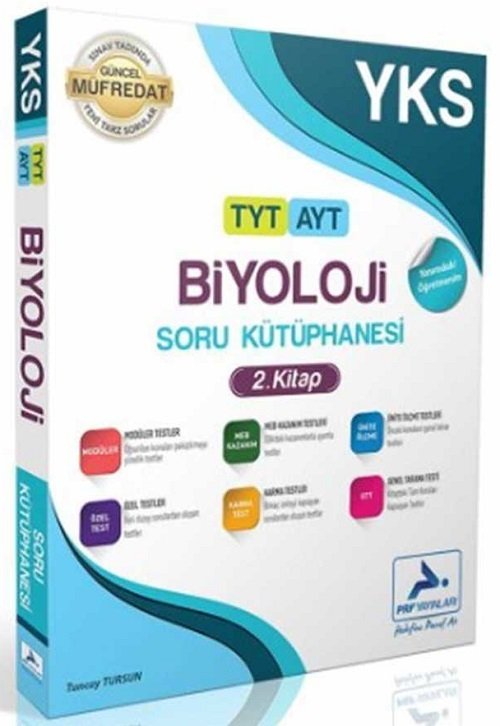 Paraf YKS TYT AYT Biyoloji Soru Kütüphanesi Soru Bankası 2. Kitap Paraf Yayınları