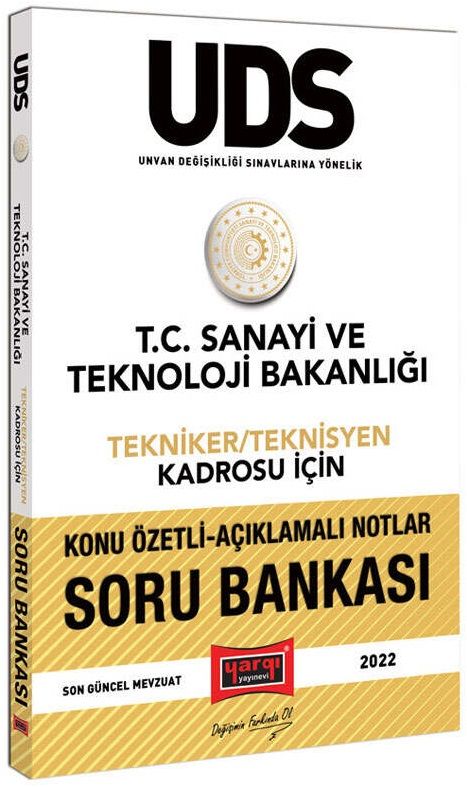 Yargı 2022 GYS ÜDS Sanayi ve Teknoloji Bakanlığı Tekniker-Teknisyen Konu Özetli Soru Bankası Ünvan Değişikliği Yargı Yayınları