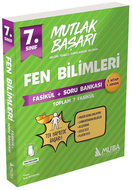 Muba 7. Sınıf Fen Bilimleri Mutlak Başarı Fasikül+Soru Bankası Muba Yayınları