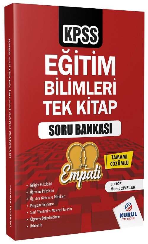 Kurul KPSS Eğitim Bilimleri Empati Soru Bankası Çözümlü - Murat Civelek Kurul Yayıncılık