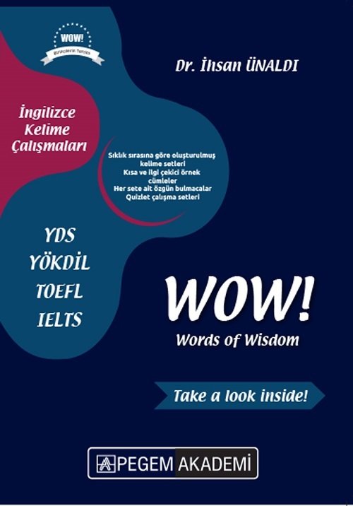 Pegem YDS YÖKDİL WoW Words of Wisdom Pegem Akademi Yayınları