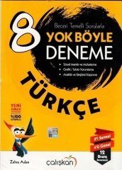 Çalışkan 8. Sınıf Türkçe Yok Böyle 12 Deneme Çalışkan Yayınları