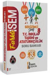 İsem 8. Sınıf Farklı İsem TC İnkılap Tarihi ve Atatürkçülük Soru Bankası İsem Yayıncılık