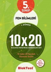 Blok Test 5. Sınıf 1. Dönem Fen Bilimleri 10x20 Deneme Blok Test Yayınları