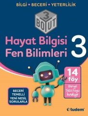 Tudem 3. Sınıf Hayat Bilgisi + Fen Bilimleri 3 Boyut Soru Bankası Tudem Yayınları