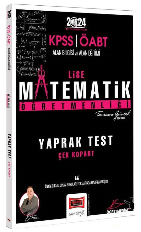 Yargı 2024 ÖABT Lise Matematik Öğretmenliği Yaprak Test Çek Kopart - Engin Tezel Yargı Yayınları