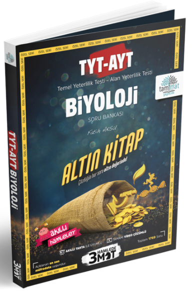 Tammat YKS TYT AYT Biyoloji Altın Kitap Soru Bankası Tammat Yayıncılık