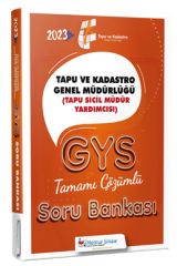 Memur Sınav 2023 GYS Tapu ve Kadastro Genel Müdürlüğü Tapu Sicil Müdür Yardımcısı Soru Bankası Görevde Yükselme Memur Sınav