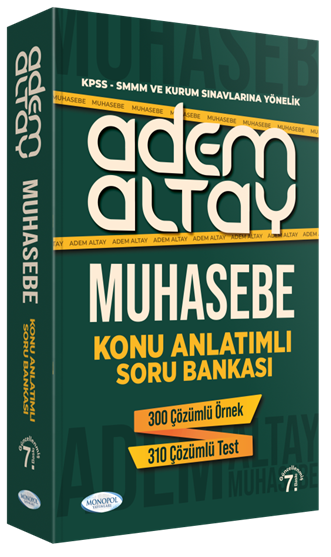 Monopol KPSS A Grubu Muhasebe Konu Anlatımlı Soru Bankası 7. Baskı - Adem Altay Monopol Yayınları